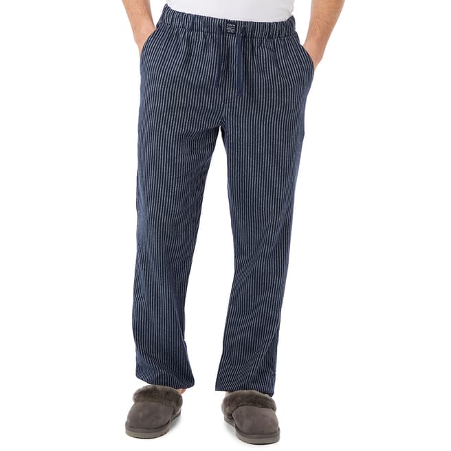 Crew Clothing Navy Stripe Lounge Trousers