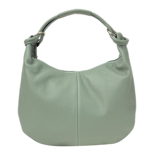 Roberta M Green Leather Shoulder Bag