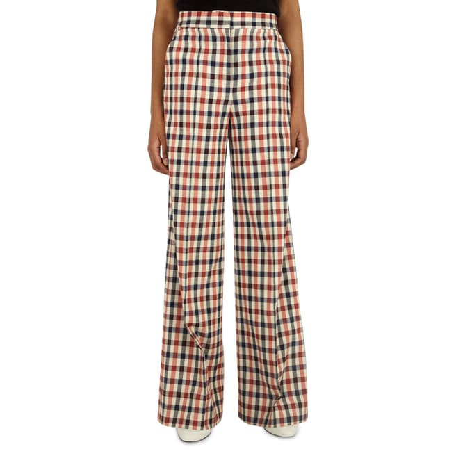 VICTORIA, VICTORIA BECKHAM Multi Checked Cotton Pyjama Trousers