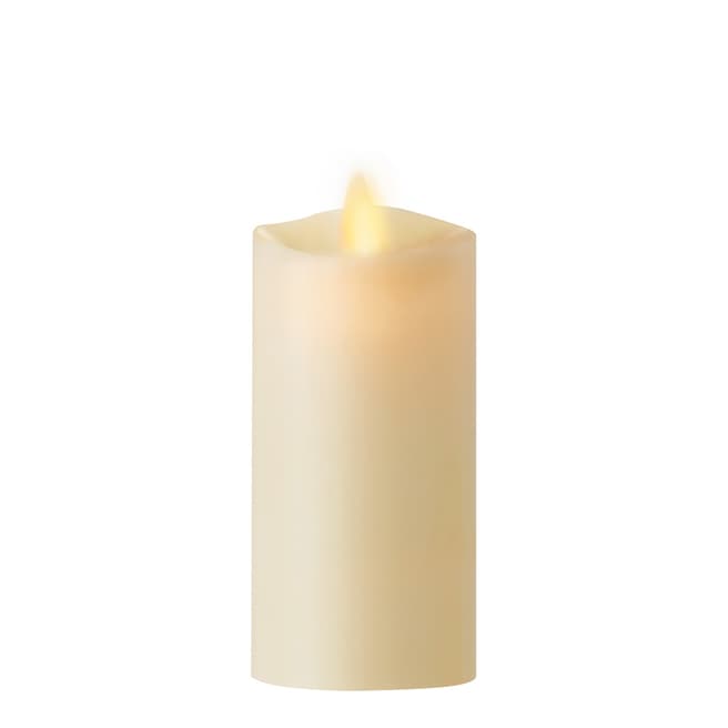 Luminara 5cm x 10.8cm Ivory Pillar Candle with Wax Finish