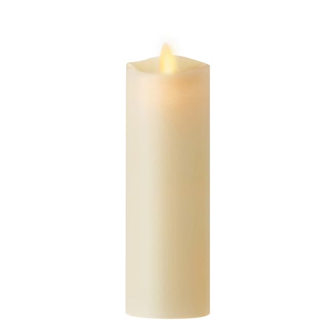 Luminara 5cm x 15.4cm Ivory Pillar Candle with Wax Finish