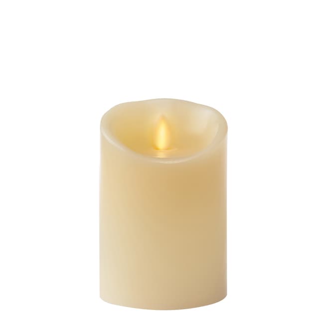 Luminara 9cm x 13cm Ivory Pillar Candle with Wax Finish