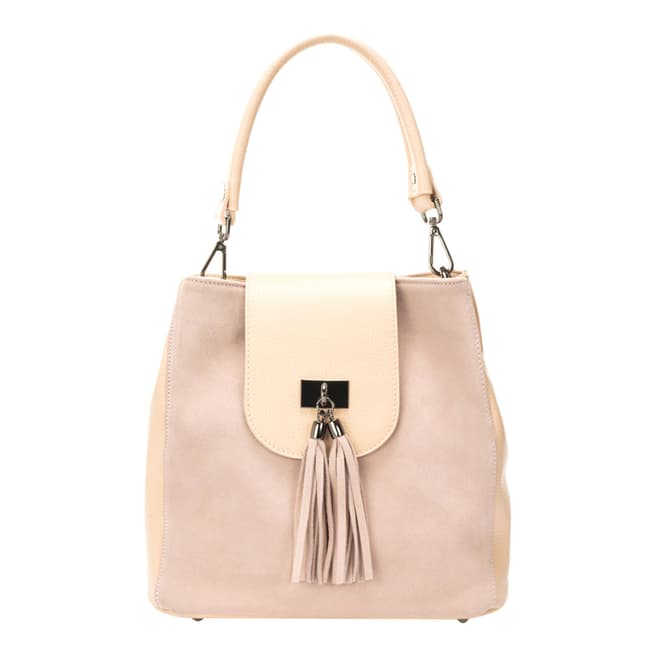 Lisa Minardi Rose Leather Top Handle Bag