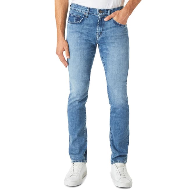 J Brand Blue Tyler Taper Mid Rise Stretch Jeans