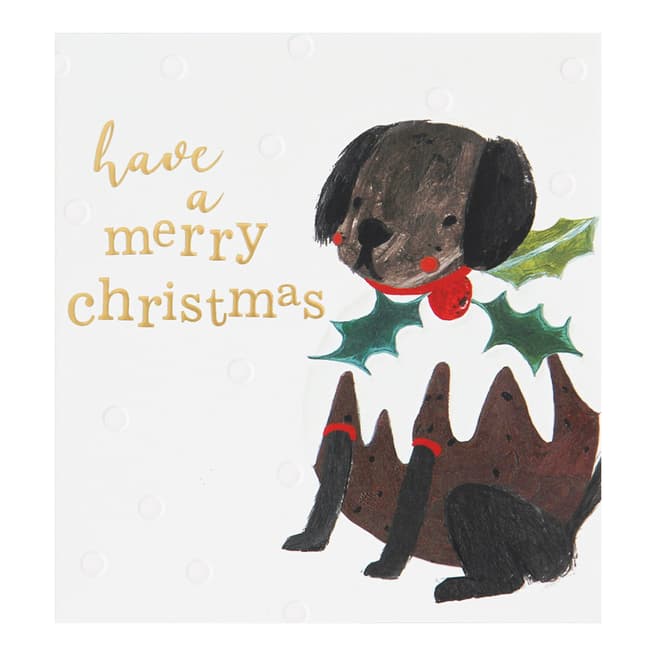 Caroline Gardner 12 Pack Merry Christmas Dog Pudding Cards