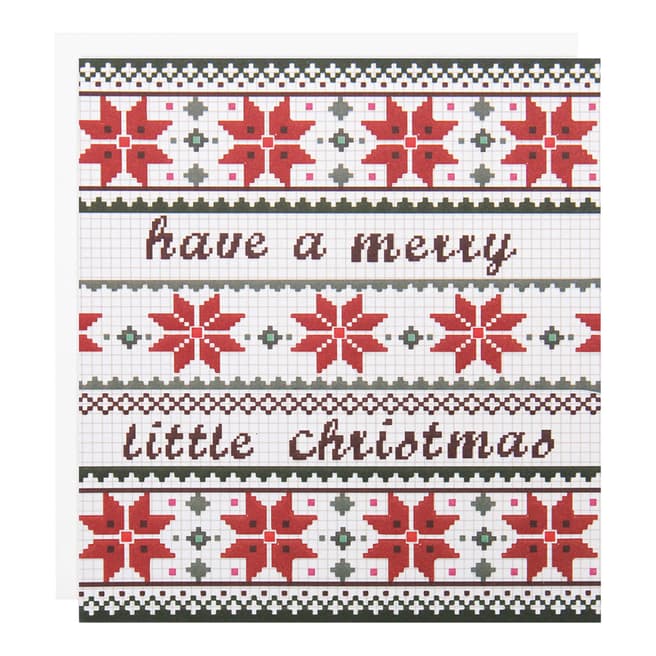 Caroline Gardner 12 Pack Have A Merry Christmas Cross Stitch Cards