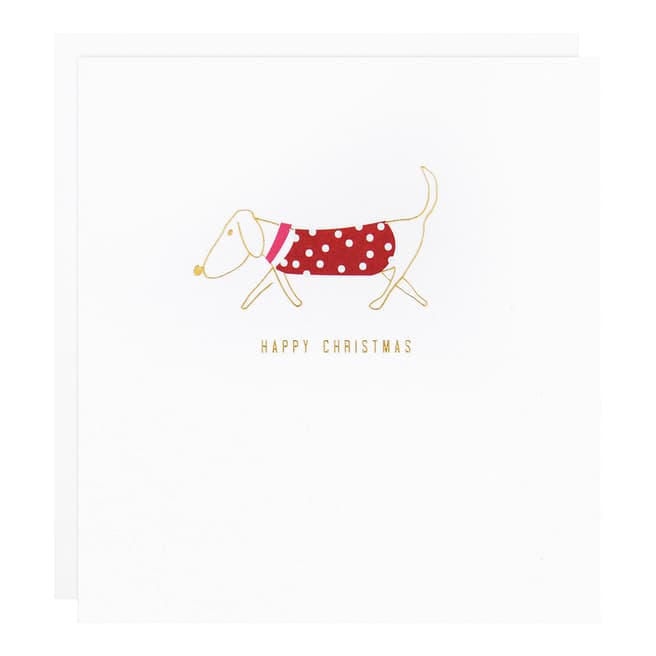 Caroline Gardner 12 Pack Happy Christmas Dog silhouette Cards