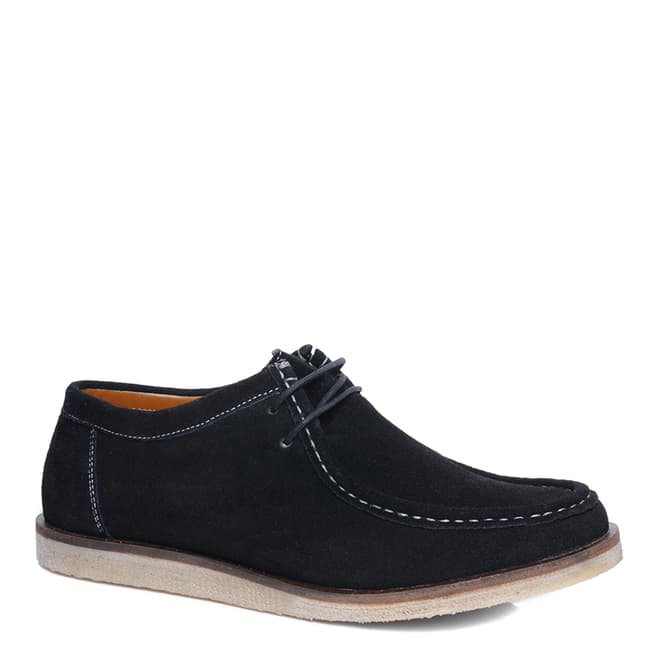 Silver Street Black Suede Sydney Casual Shoes