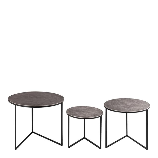 Hill Interiors Farrah Collection Set of Three Round Tables