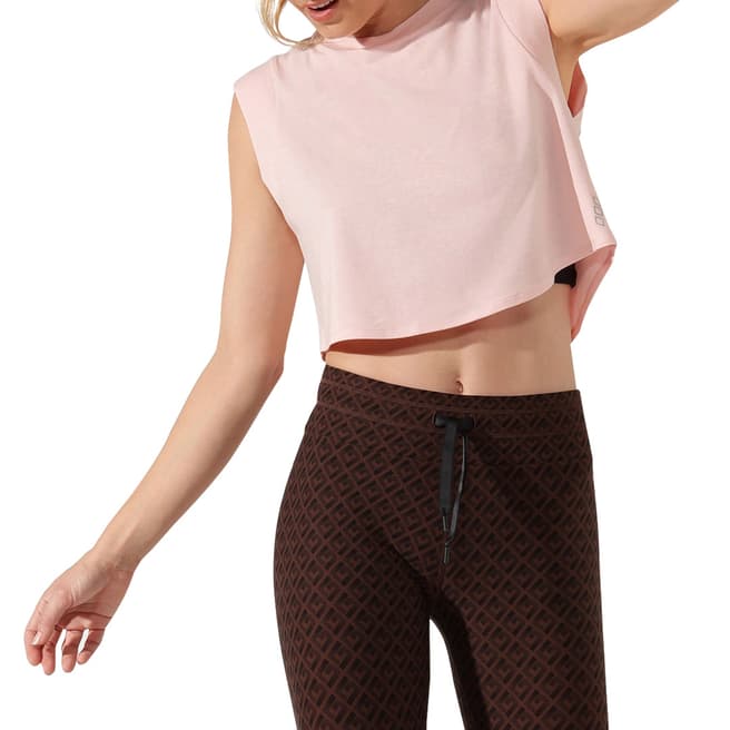 Lorna Jane Enchanted Pink Move Easy Cropped Tank