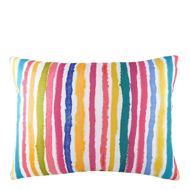 Evans Lichfield Aquarelle Stripe Cushion 43x33cm, Multi