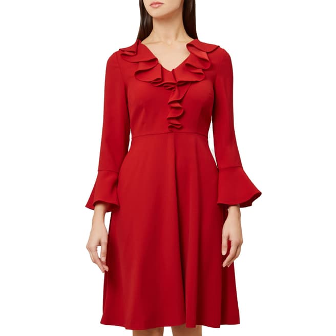Hobbs London Red Leela Dress