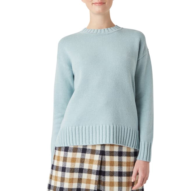 Hobbs London Pale Blue Knitted Ruby Jumper