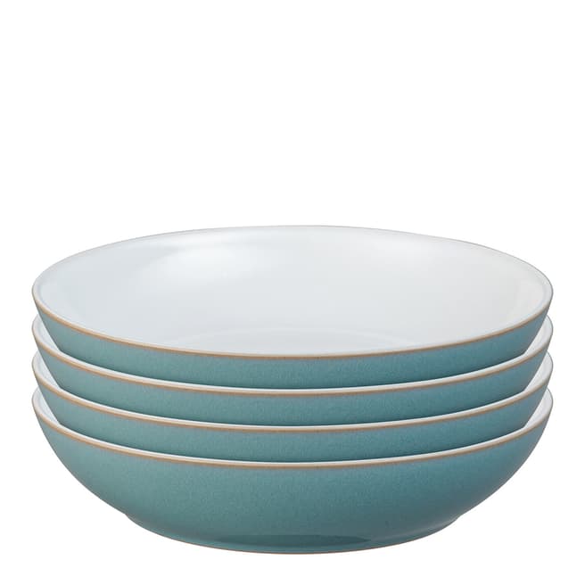 Denby Set of 4 Azure Pasta Bowls
