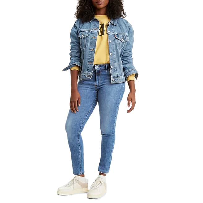 Levi's Mid Blue 721™ High Rise Skinny Stretch Jeans