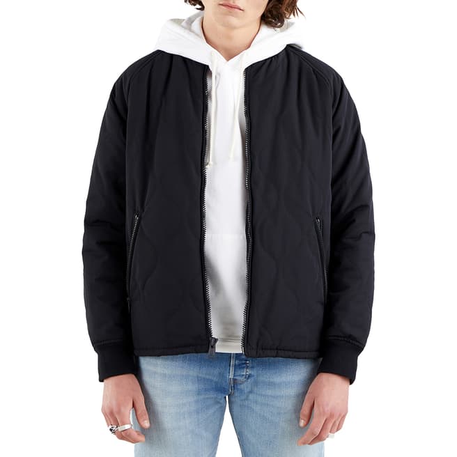 Levi's Black Hyde Quilted Bomber Jacket