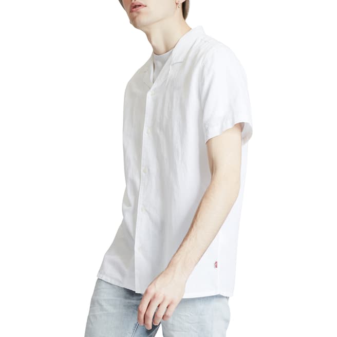 Levi's White Linen Blend Shirt