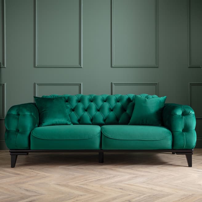 The Great Sofa Company The Triumph 2 Seater Sofa, Plush Emerald