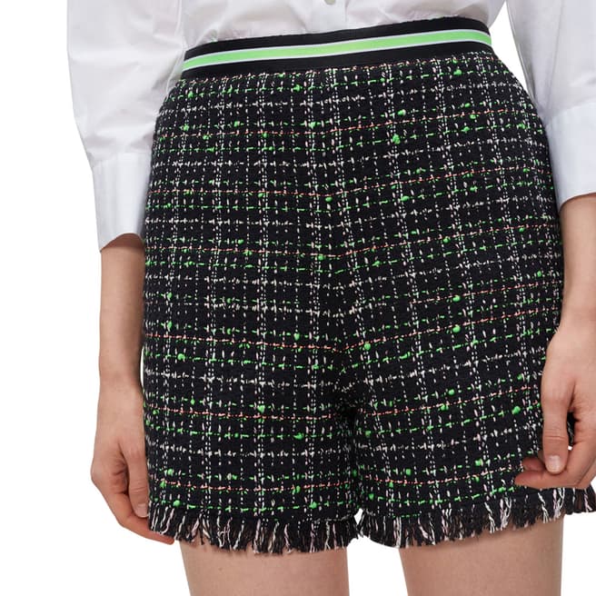 Claudie Pierlot Multi High Waist Cotton Blend Shorts