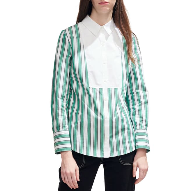 Claudie Pierlot Green Stripe Shirt