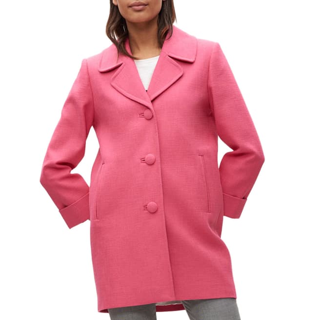 Claudie Pierlot Pink Button Fastening Coat