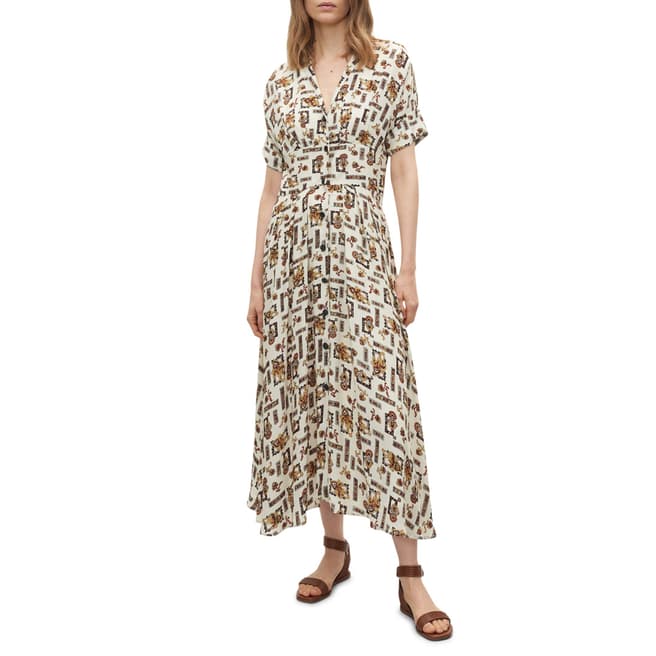 Claudie Pierlot Multi Print Maxi Dress