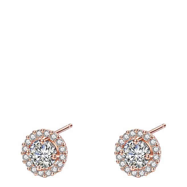 Ma Petite Amie Rose Gold Plated Earrings with Swarovski Crystals