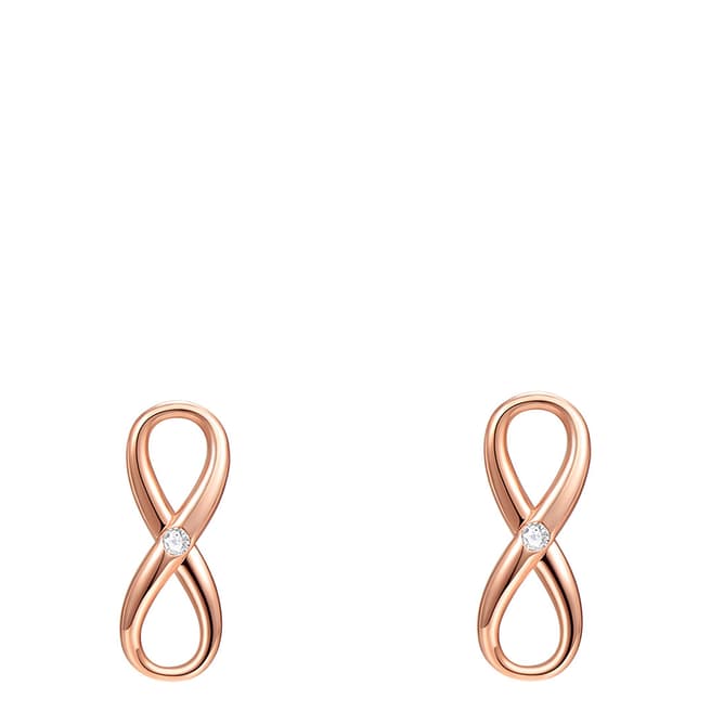 Ma Petite Amie Rose Gold Plated Earrings with Swarovski Crystals