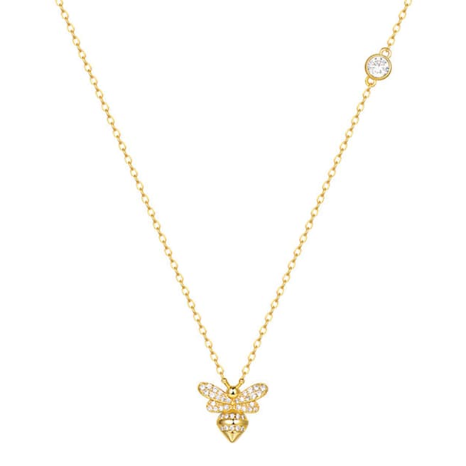 Ma Petite Amie Gold Plated Necklace with Swarovski Crystals