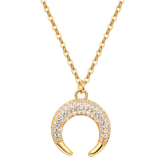 Ma Petite Amie Gold Plated Necklace with Swarovski Crystals