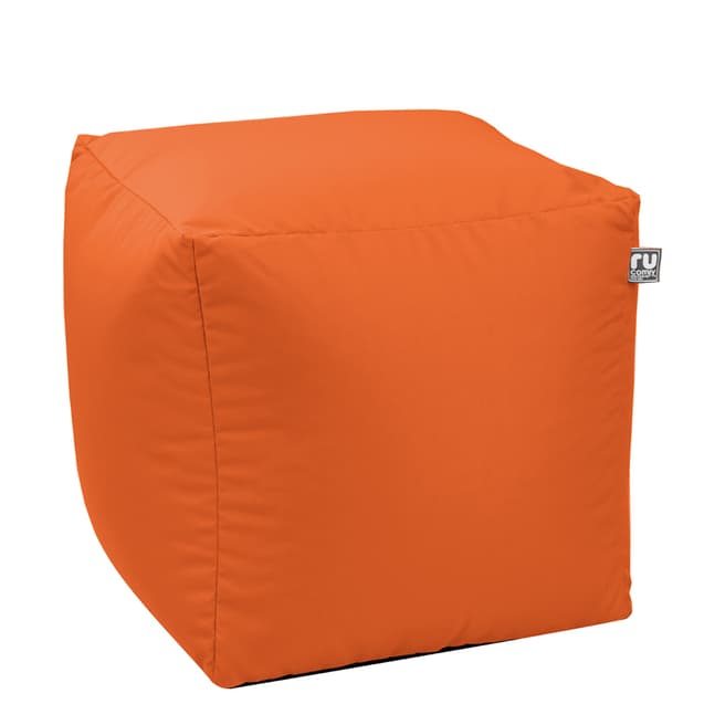 rucomfy Orange Bean Bag Cube