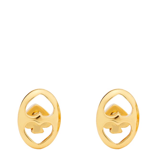 Kate Spade Gold Duo Link Stud Earrings