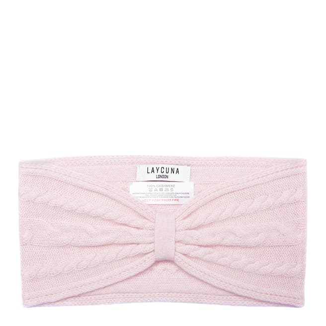 Laycuna London Pink Cashmere Headband 