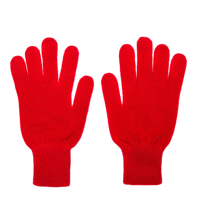 Laycuna London Red Cashmere Gloves