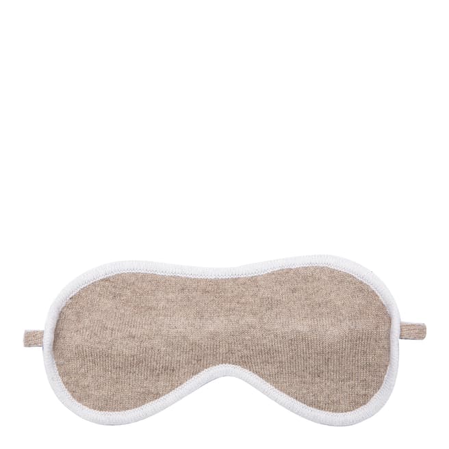 Laycuna London Taupe Eye Mask With White Trim