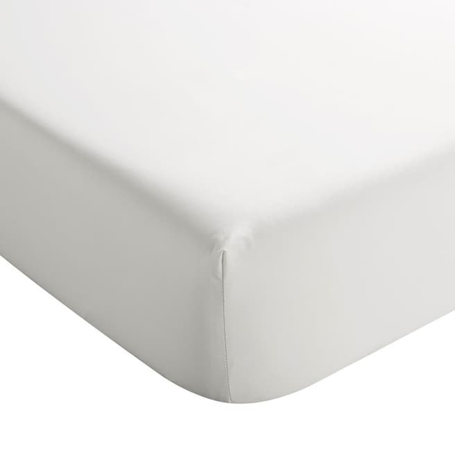 Christy Feels Like Silk Double Fitted Sheet, White