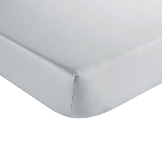 Christy Feels Like Silk Super King Fitted Sheet, Silver