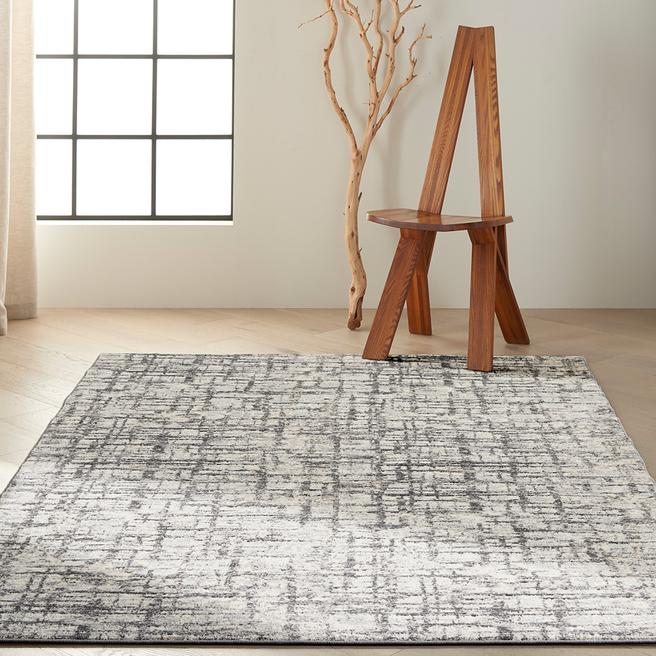 Calvin Klein Rush 152x97cm Rug, Ivory/Grey