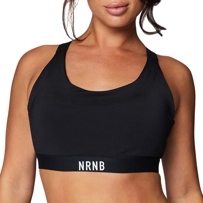 NRNB Black Core Medium Impact Bra