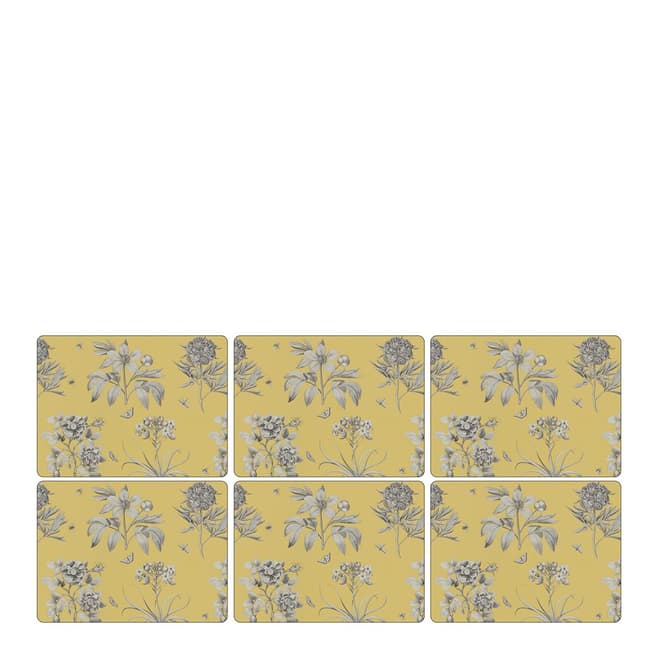 Pimpernel Set of 6 Yellow Placemats