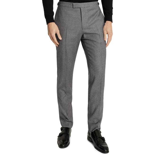 Reiss Charcoal Ben Wool Blend Suit Trousers