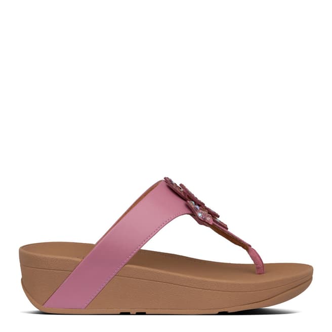 FitFlop Heather Pink Lottie Corsage Toe Post Sandals