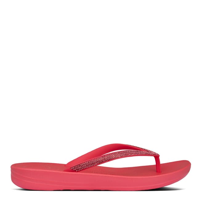 FitFlop Hot Pink Iqushion Sparkle Flip Flops