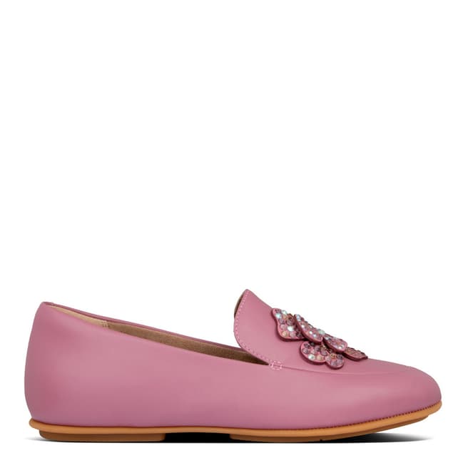 FitFlop Heather Pink Lena Corsage Loafers