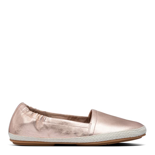 FitFlop Rose Gold Siren Leather Espadrilles