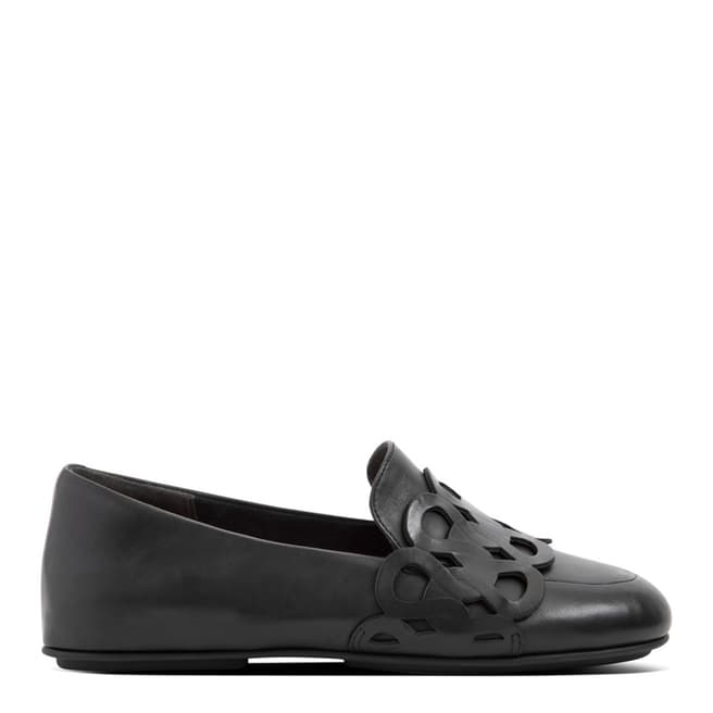 FitFlop All Black Lena Entwined Loops Loafers