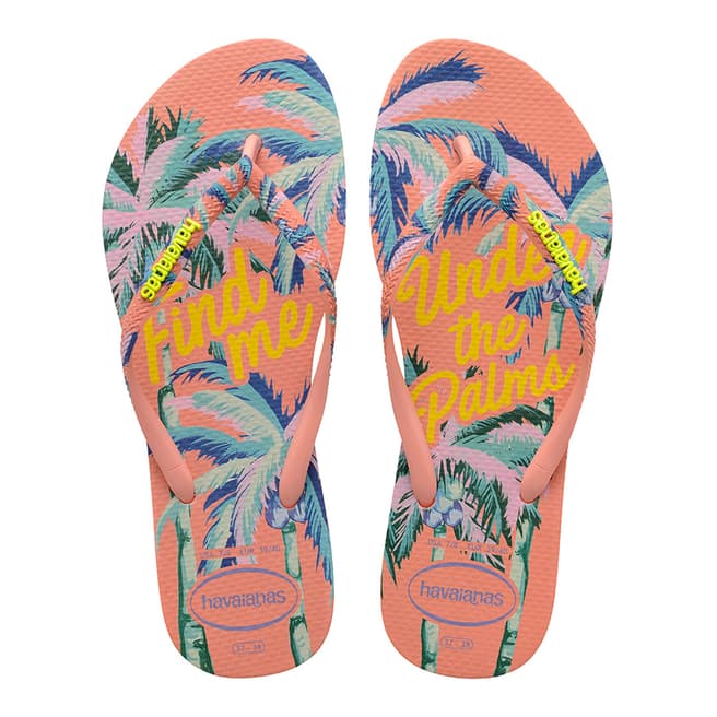 Havaianas Silk Rose Slim Summer Flip Flops