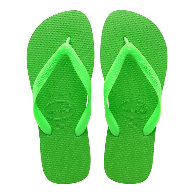 Havaianas Green Neon Top Flip Flops