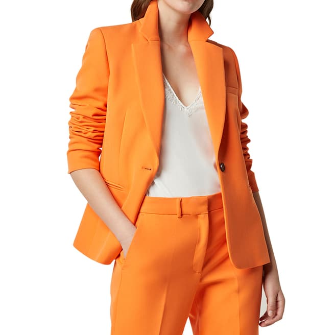 French Connection Orange Tailored Suit Jacket