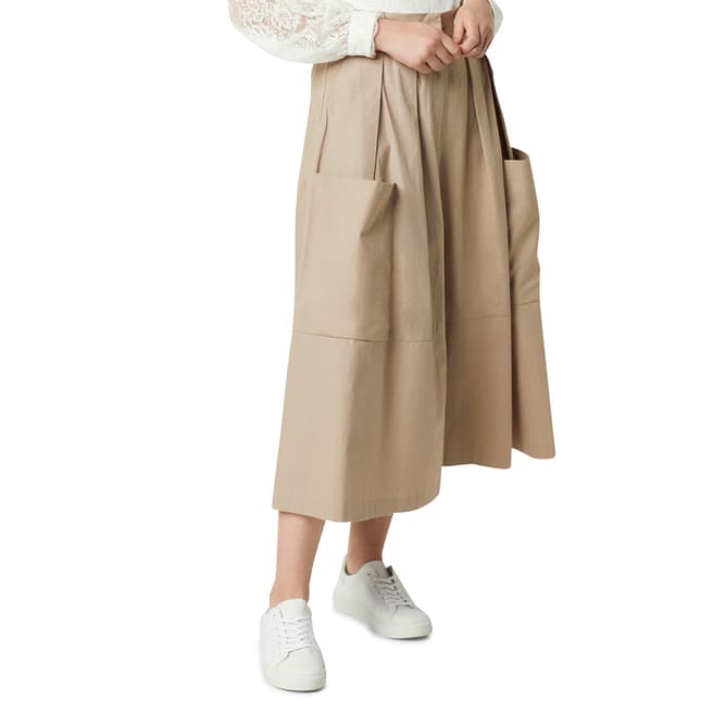 French Connection Beige Cotton Culottes